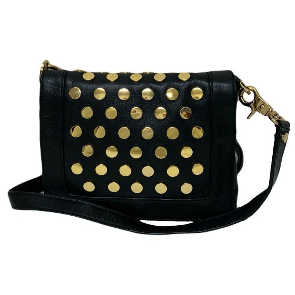 Tory Burch Black leather studded crossbody